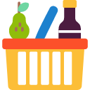 Eco-Friendly and Green Cleaning 7 a basket with food and a pear