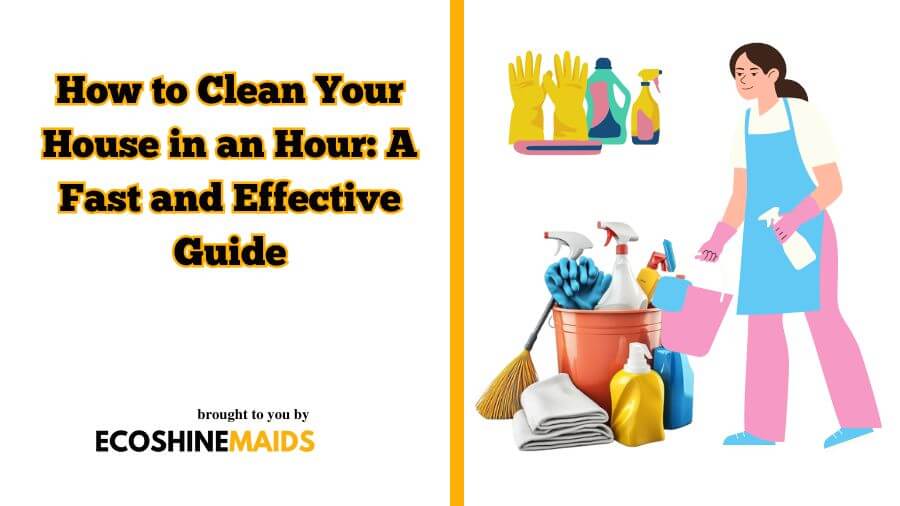 How to Clean Your House in an Hour: A Quick and Practical Guide 1 Clean Your House in an Hour by ecoshine maids
